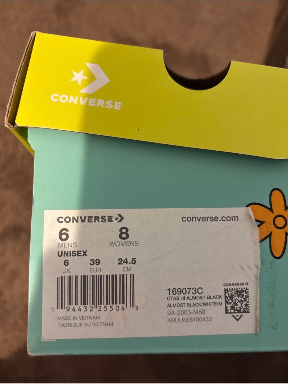 Converse Scooby-Doo Graphic High-Top Sneaker in Black and Gray - Picture 5 of 7